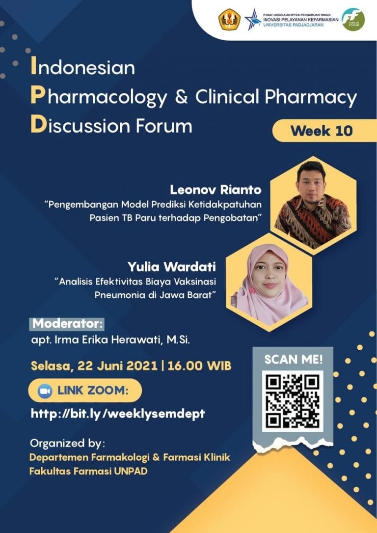 indonesian pharmacology clinical pharmacy discussion forum week 10